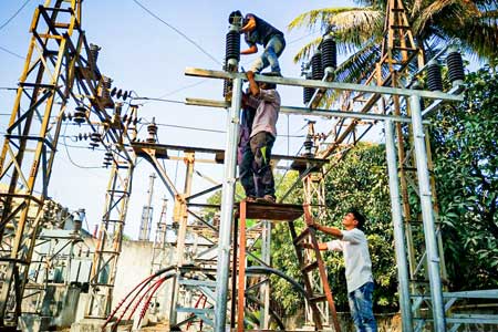 Substation Gantry Structure Quality SPKN India