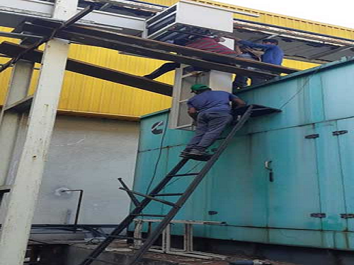 Erection of Bus Duct